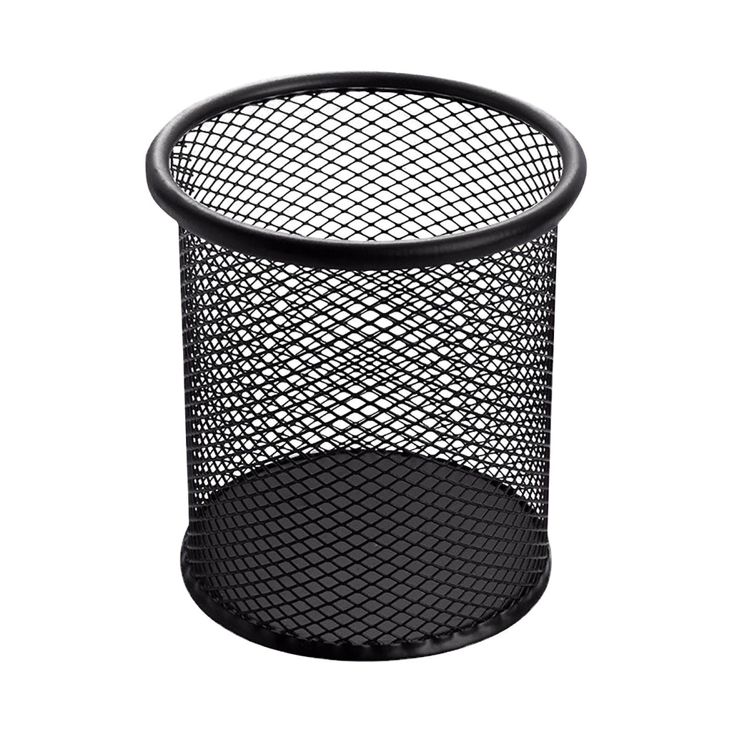 Mesh Pen Holder, 4'' Metal Pencil Holders Round Shaped Pen Holders for Desk Office Wire Mesh Container Pen Organizer,...