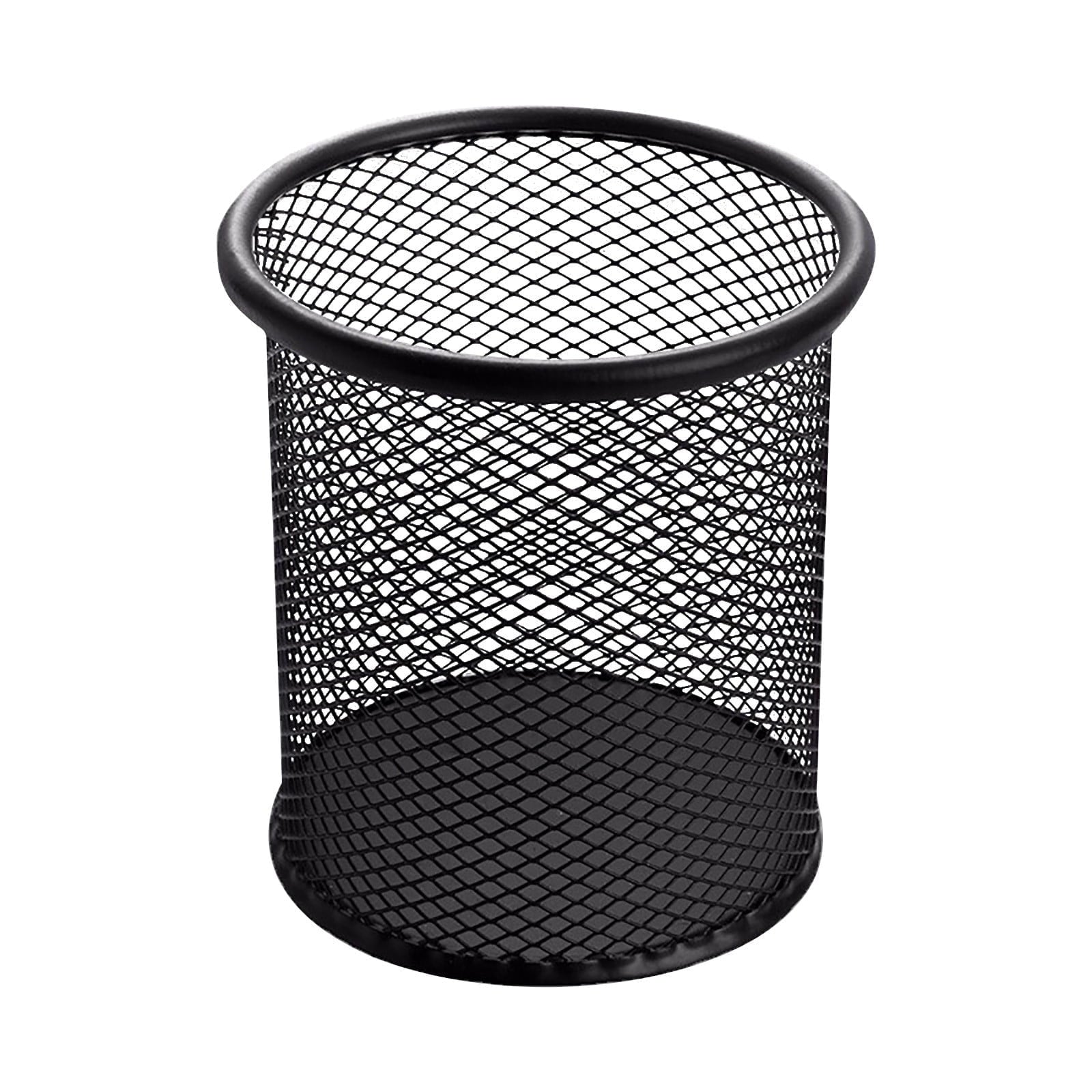 Mesh Pen Holder, 4'' Metal Pencil Holders Round Shaped Pen Holders for Desk Office Wire Mesh Container Pen Organizer,...