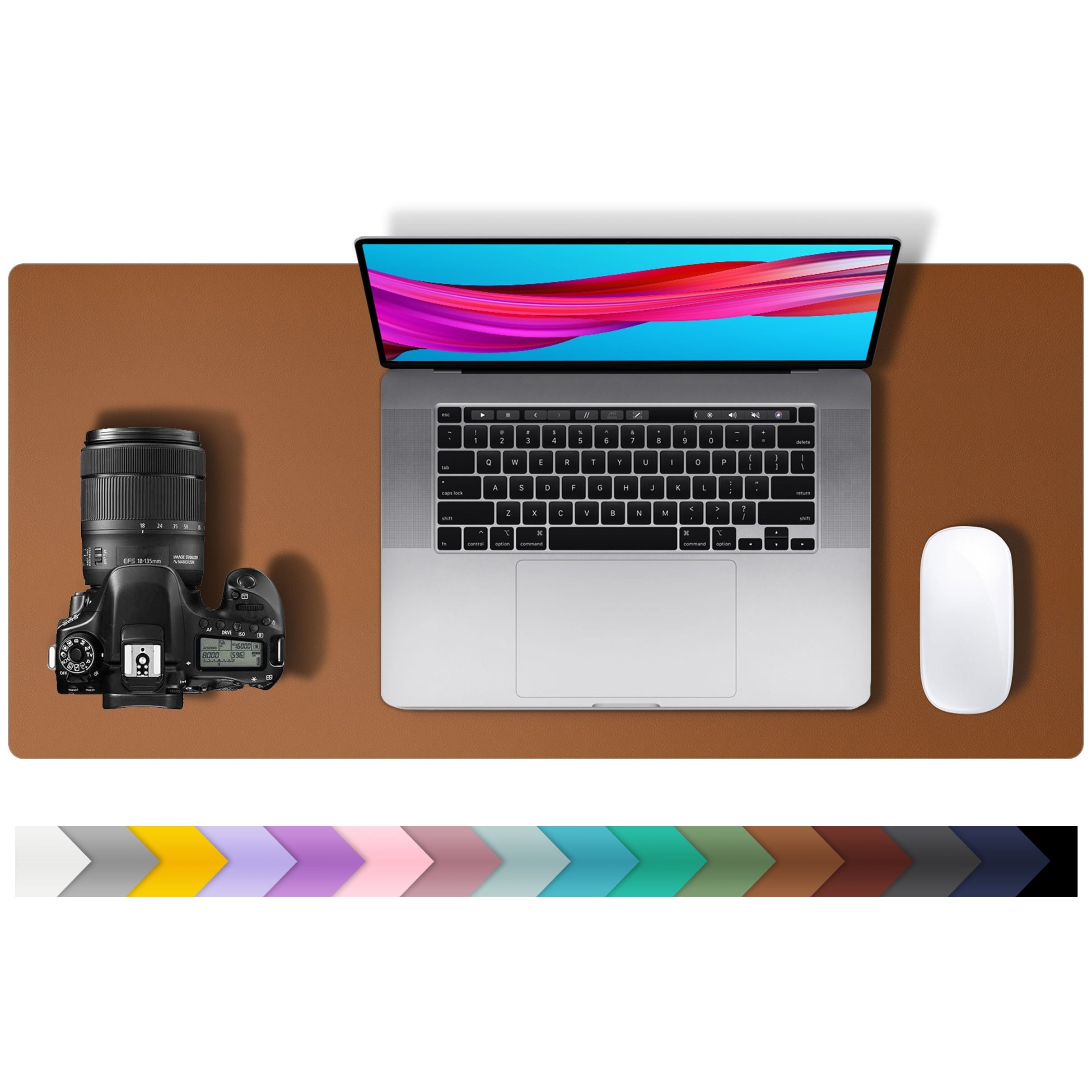 Aothia Leather Desk Pad Protector ,Mouse Pad,Office Desk Mat, Non-Slip PU Leather Desk Blotter,Laptop Desk Pad,Waterproof Desk Writing Pad f