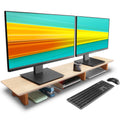 Monitor Stand,Wooden Riser Supports Laptop Computer/TV(Oak)