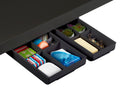 Desk Drawer for Organization, Self-Adhesive Organizer, Desk Storage, Black, Pack of 2