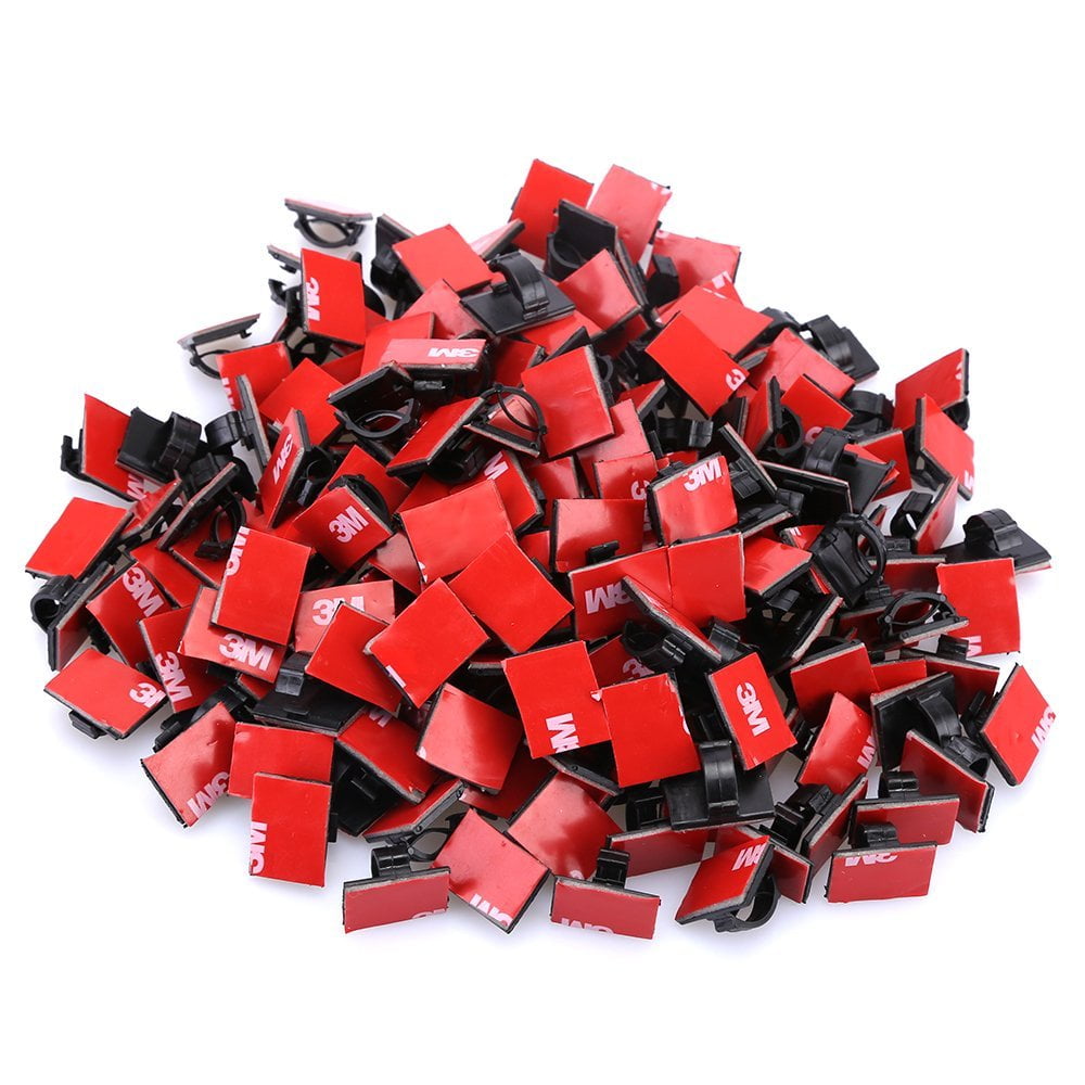 with Strong Self-Adhesive, Wire Car Organizer Wire Management Drop Clamp Wire Cord Tie Holder for Car, Office and Home
