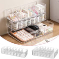 Box with Divider Compartments for Chargers and Cords 27.2x6.6x18.1cm Home (Multicolor)