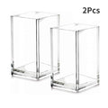 2pcs Acrylic Pen Holder Pencil Cup Desk Accessories Holder,Makeup Brush Storage Organizer for Office School Home Supp...