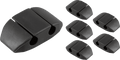 Cable Management Dots, Dual Slot, Black, 6pk