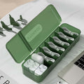 Data Cable Organizer Box Cable Management 7 Compartments Storage Box USB Cord Sorter Small Desk Electronic Accessorie...