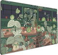 Cute Frog Kawaii Green Desk Decor Mat, Large Gaming Mouse Pad for Computer Keyboard Laptop, Home Office Accessories f...