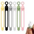 Data Cable Organizer, Upgrade Silicone Headphone Organizer,Silicone Cable Ties Headphone Cable Organizer Reusable Cable Organizer for Bundli