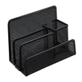 Metal Letter Magazine Home Tray Folder Slots Filing Envelope Black Holder Paper Document top Countertop Cell Mesh Sor...