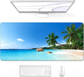 Desk Pad, XL Extended Large Gaming Mouse Pad 31.5x11.8 Inch, Waterproof Mousepad with Stitched Edges, Non-Slip Computer Keyboard Laptop Mat