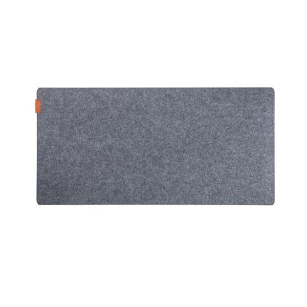 Desky Cork/Felt Desk Pad - Medium 24.4X11.8 Inches / Light Gray