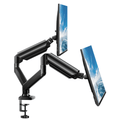 Dual Monitor Mount Stand for 13-32 inch Screens, 360 Heavy Duty Adjustable Arm Desk Mount with Tilt, Swivel, Rotation...