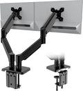 Dual Monitor Stand for Desk-Monitor Arms for 2 Monitors with C Clamp, Grommet Mounting Base for 13-32 Inch Computer S...