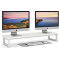 Riser, 39Inch Large s for 2 s, Computer , Wooden Desktop Oraganizer Shelf for Office Desk Computer,Laptop,TV