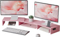 Riser with Smartphone Holder, Adjustable Length & Swivel Angle, Ergonomic Wooden Desktop Organizer for PC , Laptop, P...