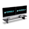 Dual Monitor Stand - Adjustable Legs, Dual Monitor Riser, Carbon Fiber Computer Monitor Stand, Desktop Organizer, Mon...