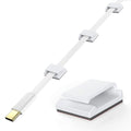 100 PCS Adhesive Wire , Flat Cord Small Holder Management for Home Wall Flat Network Cord Organizer, Decoration Fairy...