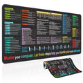 Excel Cheat Sheet Desk Mat, Large XL Waterproof Keyboard and Mouse Pad with Excel Shortcuts, Gaming Accessories for Computer Desk, 31.511.8