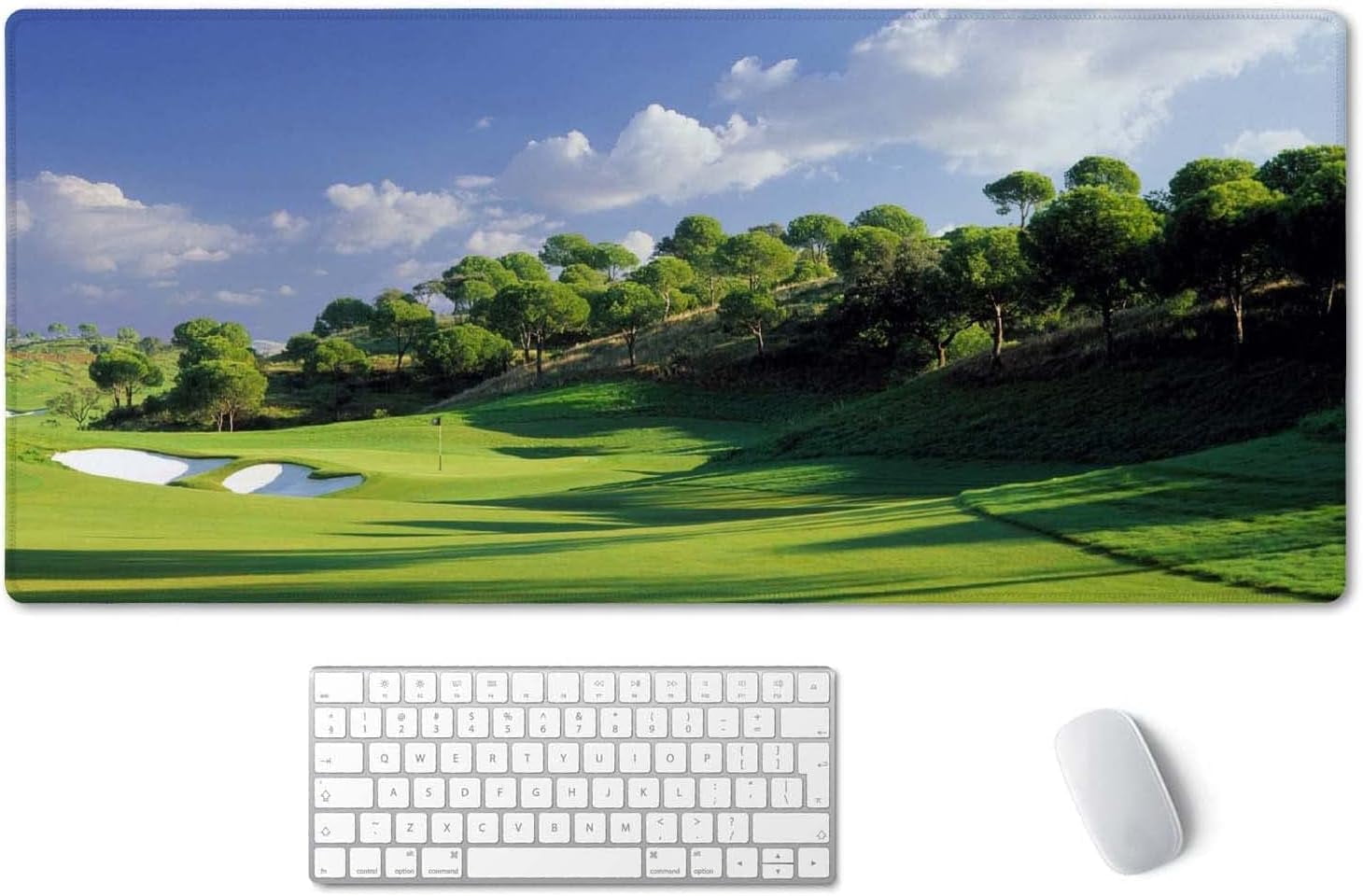 Gaming s, Large Big Laptop Computer Keyboard Mat Desk with Non-Slip Base Stitched Edge for Gaming Office, 35.5 x 15.7...