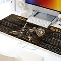 Faithgee Armor of God Ergonomic Mouse Pad, 31.5"x11.8 Inch, Non-Slip Rubber Desk Mat with Jesus Cross Design, Soft Co...