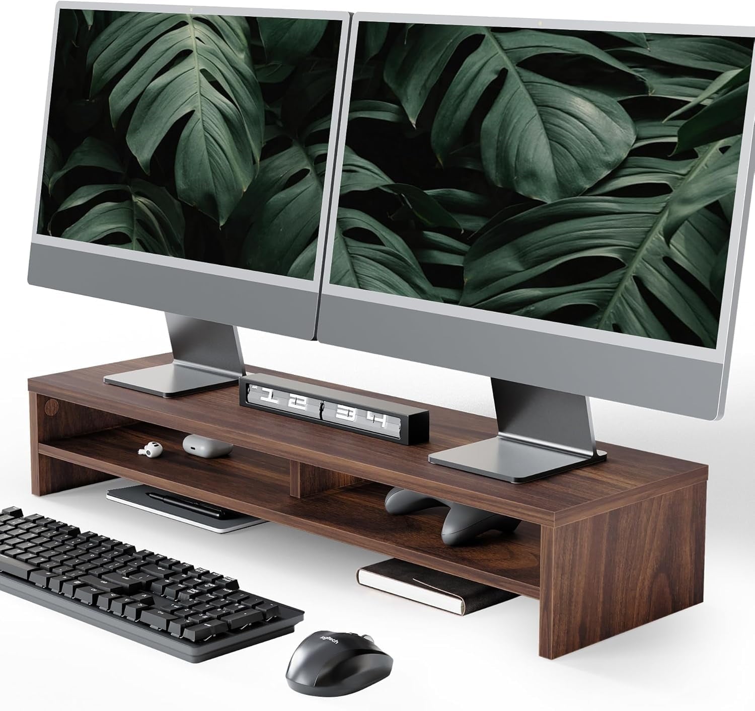 Fenge Monitor Stand, 31.5 Inch Computer Monitor Riser for Desk