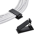 50 Pack Self Adhesive Cable Management Clips,Cable Organizers Wire Clips Cord Holder for PC Laptop Ethernet Cable Des...