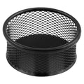 Holder, Stackable Organizer for Desk, 1 Pack Metal Mesh Holders, Desk dispensers for Office Binder Box, Black