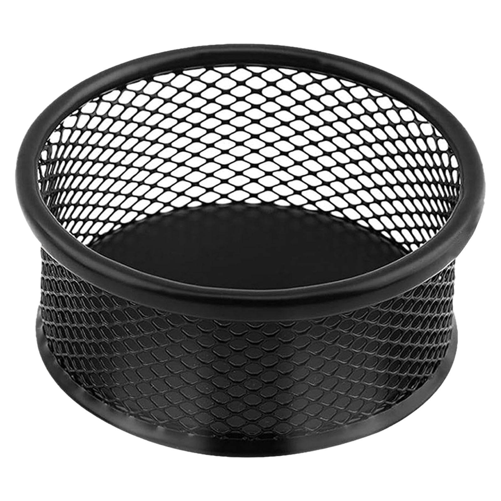 Holder, Stackable Organizer for Desk, 1 Pack Metal Mesh Holders, Desk dispensers for Office Binder Box, Black