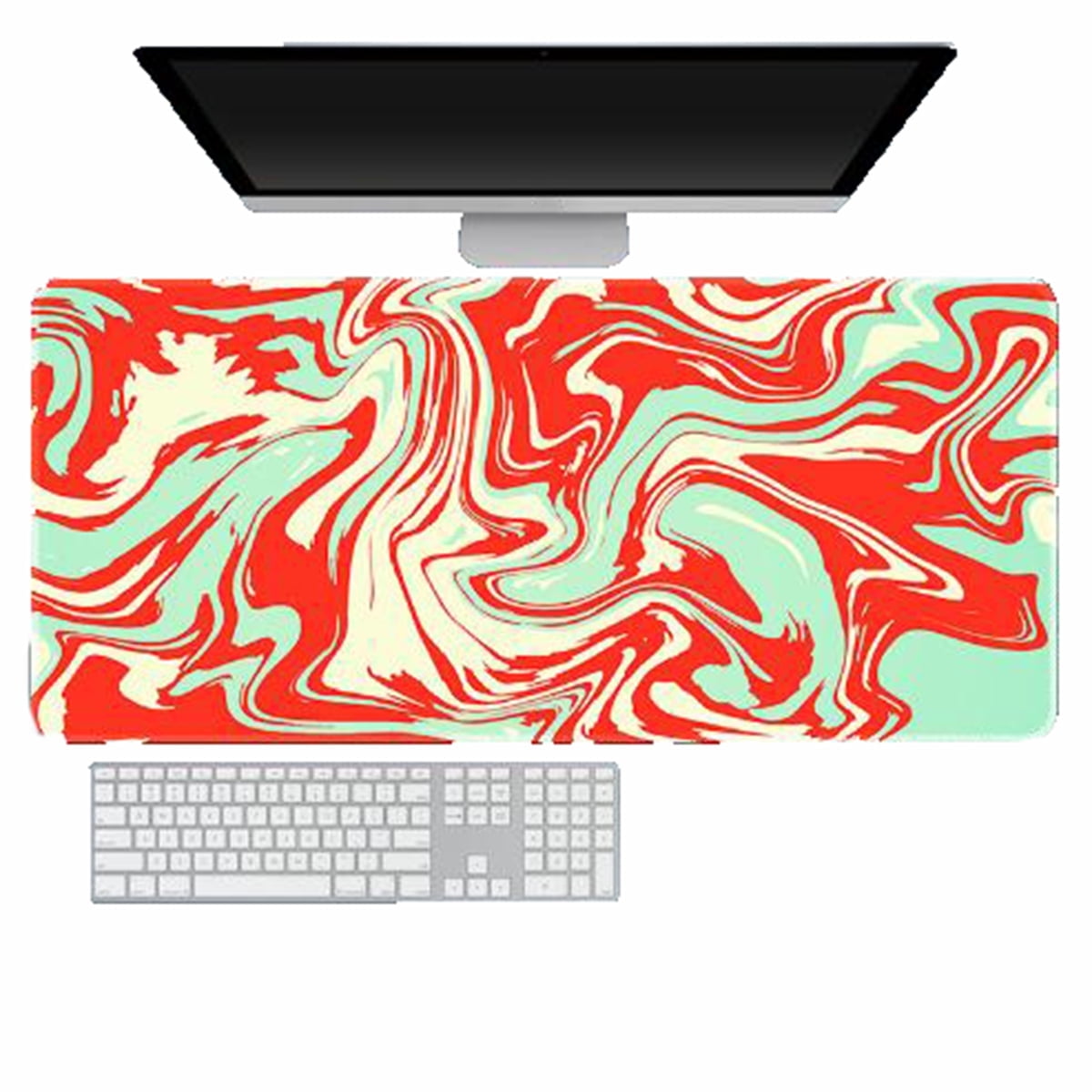Gaming Mouse Pad - Large Mouse Pad with Non-Slip Base Stitched Edges, Desk Mat for Gamer, Office & Home