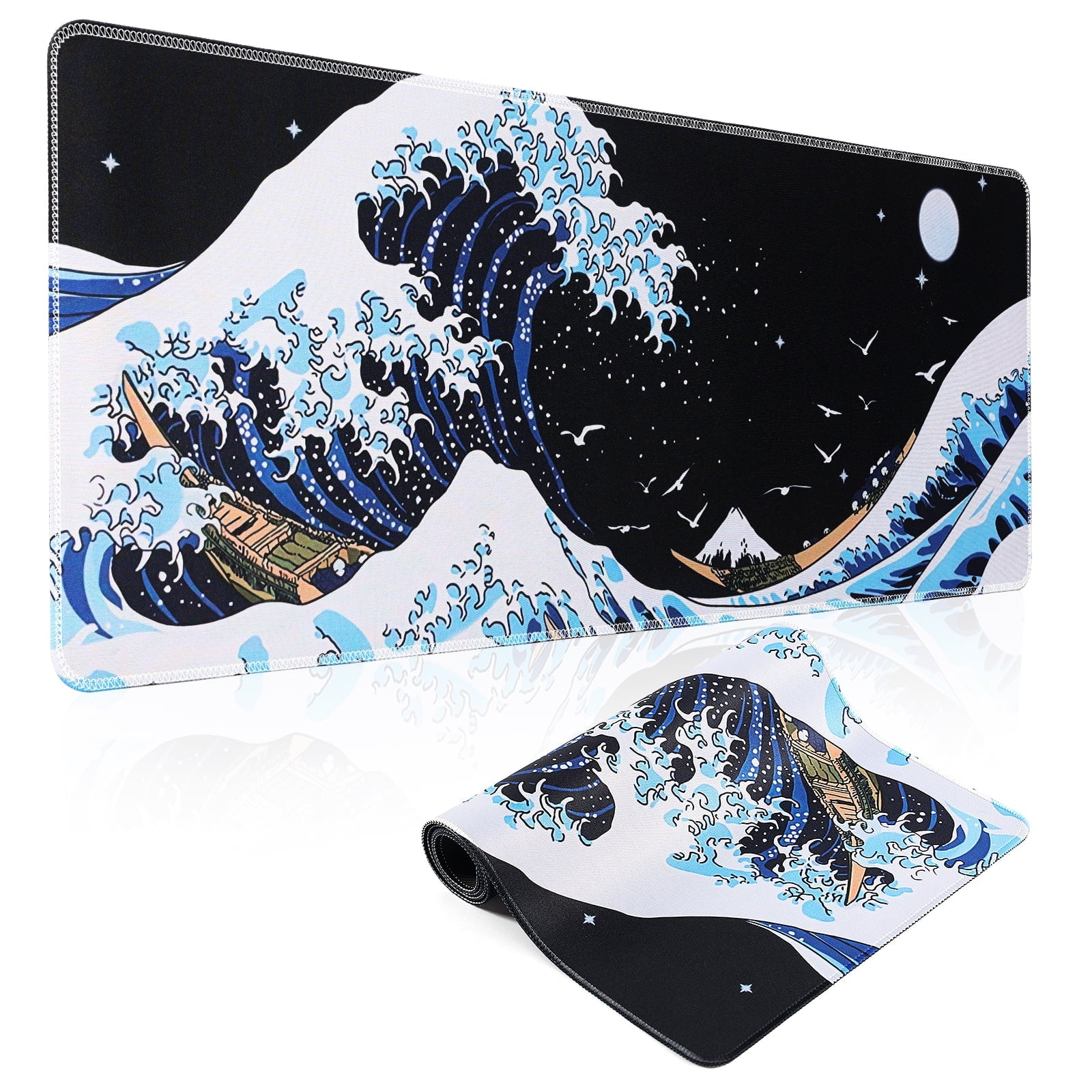 Gaming Mouse Pad,Mouse Pad 31.5x11.8inch Large Extended Computer Mouse Mat Keyboard Full Desk Mousepad for Gaming, Of...