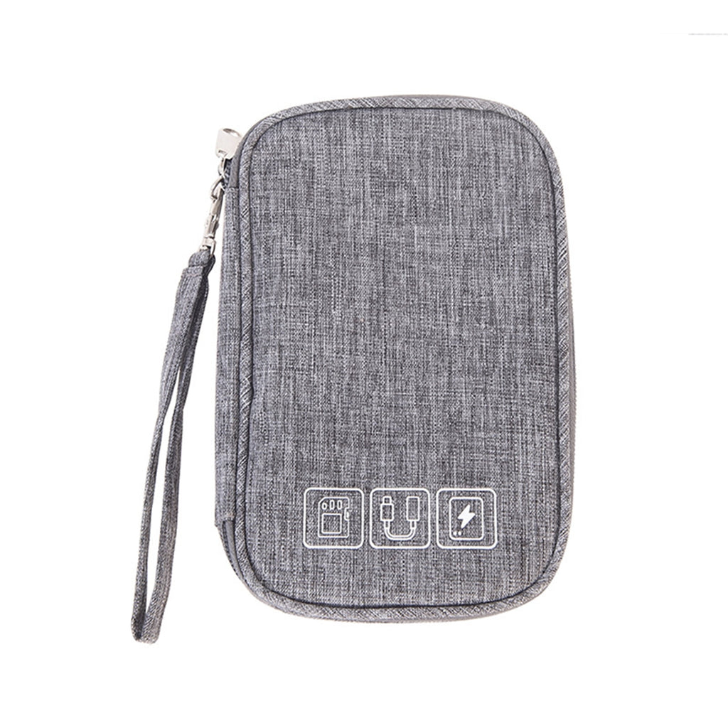 Waterproof Cable Organizer Bag Undeformable Polyester Tech Cord Storage Pouch Electronics Accessories Cable Organiz