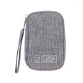 Waterproof Cable Organizer Bag Undeformable Polyester Tech Cord Storage Pouch Electronics Accessories Cable Organiz