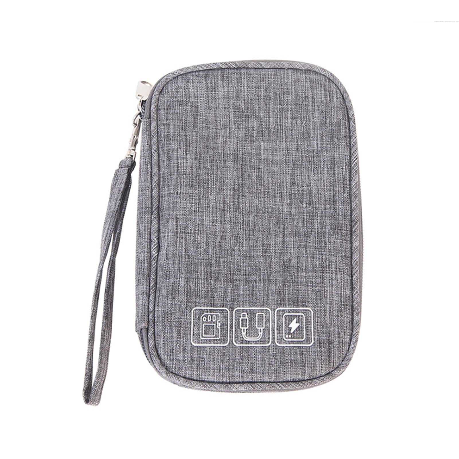Waterproof Cable Organizer Bag Undeformable Polyester Tech Cord Storage Pouch Electronics Accessories Cable Organiz