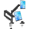 Dual Monitor Mount Stand for 13-32 inch, Gas Spring Monitor Arm for 2 Monitor, Dual Monitor Desk Mount with Tilt, Swi...