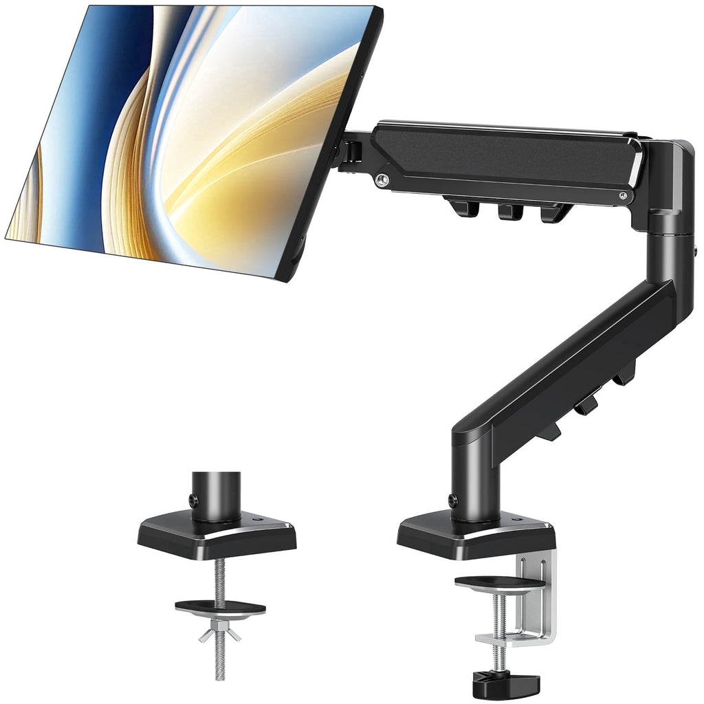 Single Monitor Desk Mount for 13"-32" Screens, Computer Monitors Stand, Height Adjustable Monitor Mount, with Gas Spr...