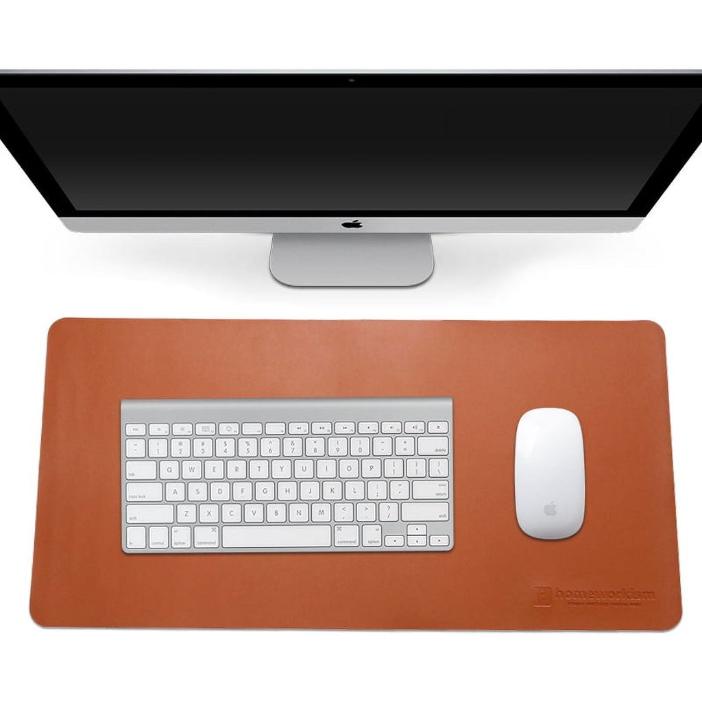 Leather Desk Pad(31.5 x 15.7 inches), Mouse Pad, Office Desk Mat, Non-Slip PU Leather Desk Blotter,Laptop Desk Pad,Wa...