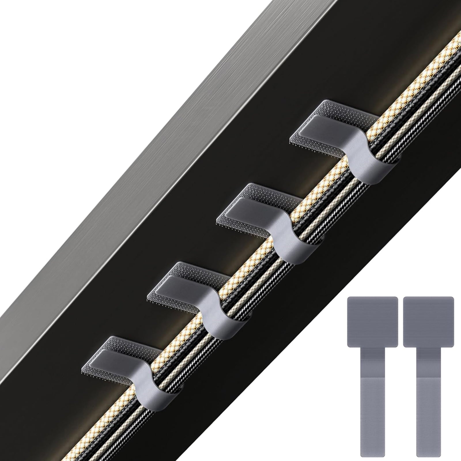and Loop Cable Ties, Self Adhesive and Loop Cable Straps, Sticky-back Cord Organizer, Cable Clip, Household & Office ...
