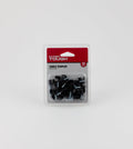 25 Piece Coaxial Cable Staples, Black
