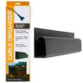 J Channel Desk Cable Organizer Kit– 5 Black Raceway Channels -by