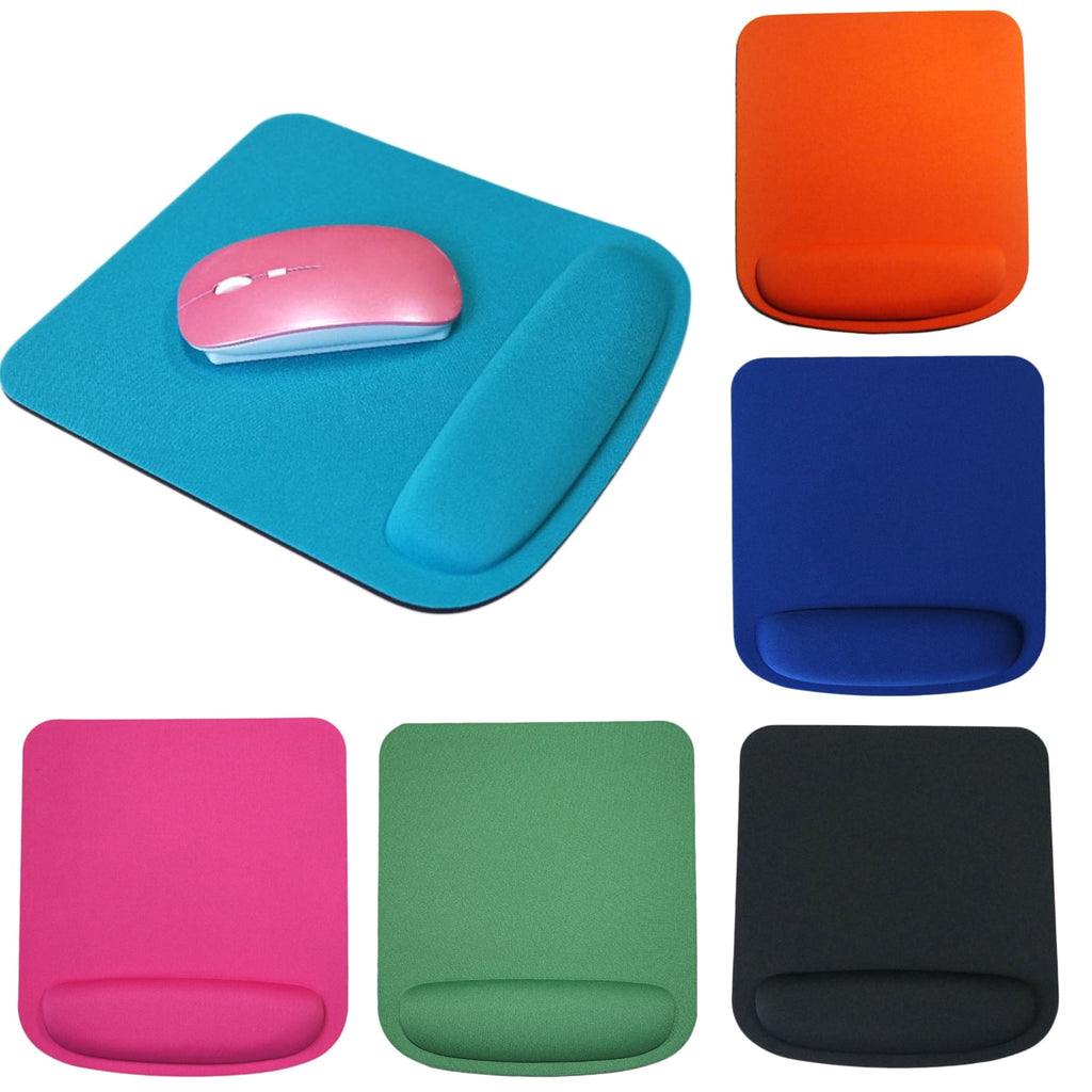 Office Mouse Pad with Wrist Support, Ergonomic Gaming Desk Mouse Pad, Fabric Base for Laptop
