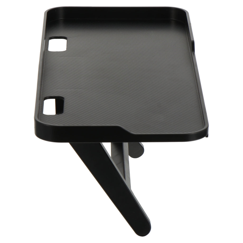 Black Adjustable Computer Monitor Stand with Spacious Storage and Easy Punch-Free Setup for Home Office
