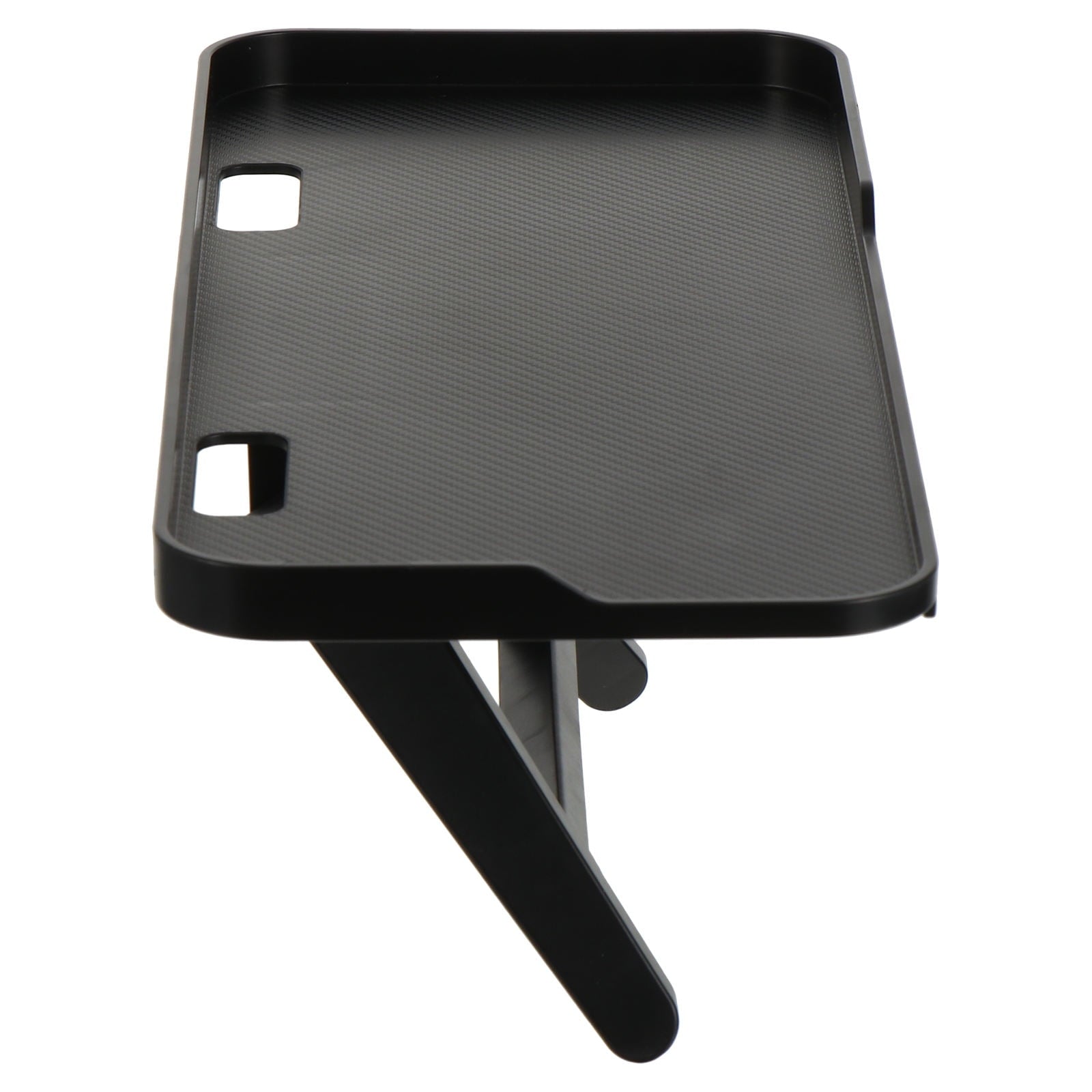 Black Adjustable Computer Monitor Stand with Spacious Storage and Easy Punch-Free Setup for Home Office