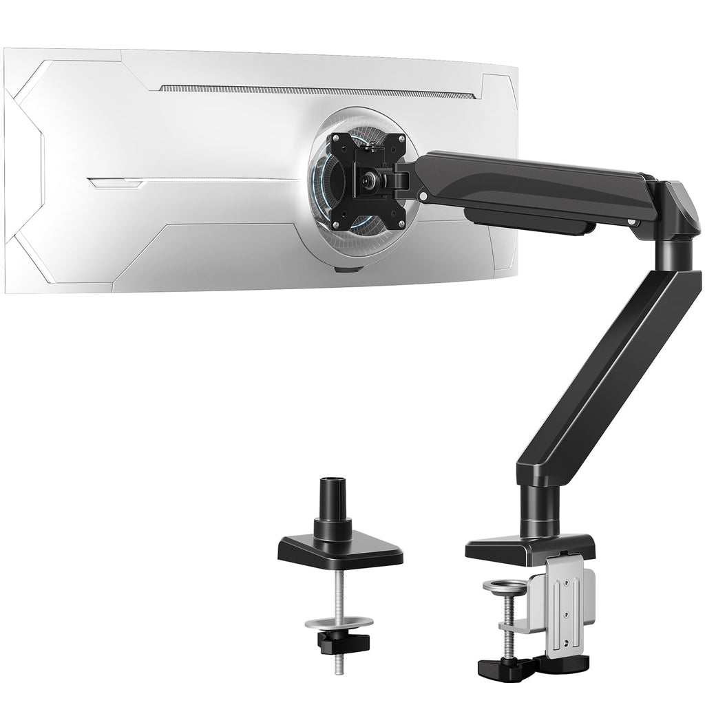 Monitor Arm Heavy Duty Gas Spring Monitor Mount for Ultrawide Monitors up to 42 Inch, VESA Mount Desk Monitor Stand S...