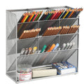 Mesh Desk Organizer, Multi-Functional Pen Holder, Pen Organizer for desk, Desktop Stationary Organizer