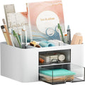 with 2 Drawer, Multi-Functional cil Holder for Desk, Desk s and Accessories with 5 Compartments + Drawer for Office A...