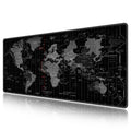 Mouse Pad Gaming - Desk Mat for Keyboard and Mouse - Black World Map Large Mouse Pads for Desk, Gaming Mousepad with Non-Slip Base, Desks Pa