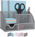 Desk Organizer- Mesh Desktop Organizer and Holder for Pen, Pencil, Small Office Supplies and Stationary Accessories S...