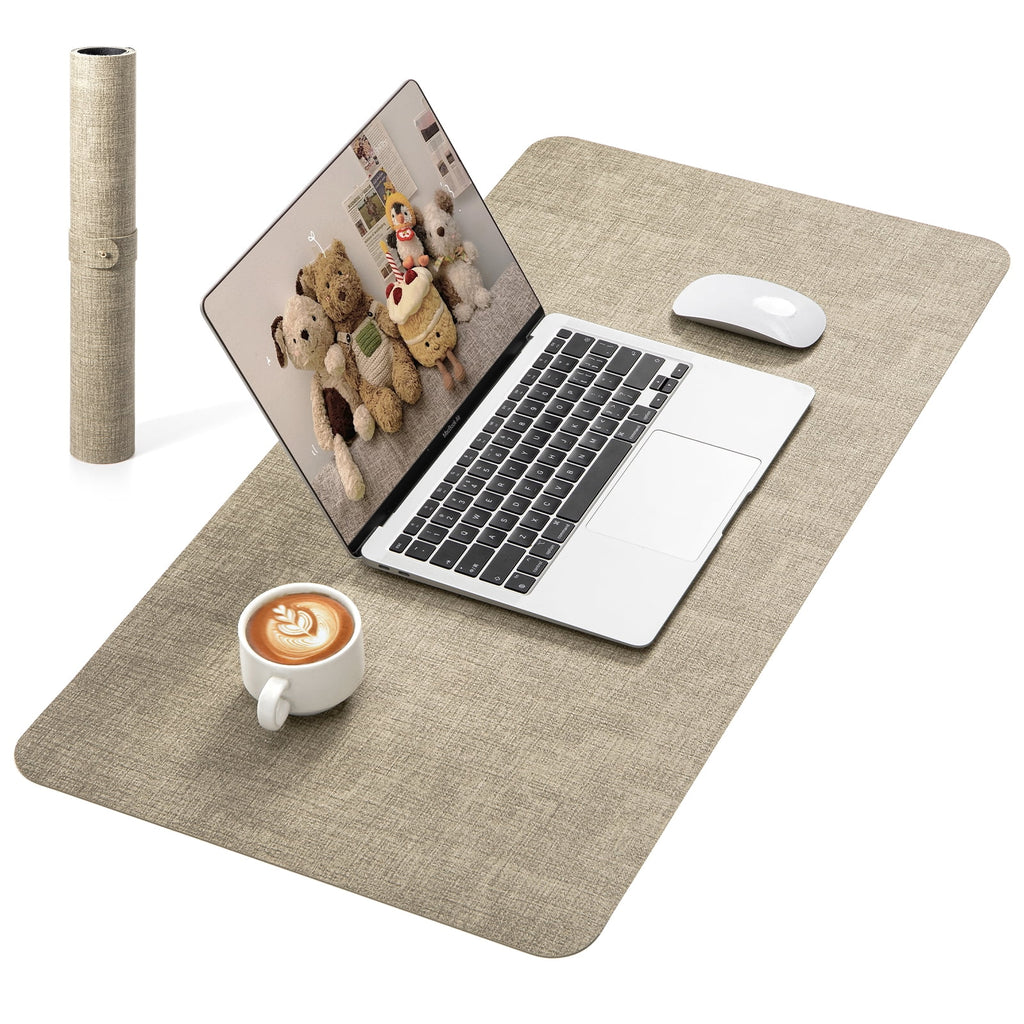 NOSTHEART Leather Desk Pad Protector ,Mouse Pad,Office Desk Mat, Non-Slip PU Leather Desk Blotter,Laptop Desk Pad,Waterproof Desk Writing Pa