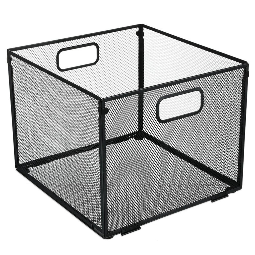 Metal Hanging File Folder Organizer, Stackable Desktop Document Storage Basket, Detachable Foldable Desk Organizer fo...