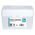 Box, 3" x 5", White, Plastic Organizer For Home & Office White
